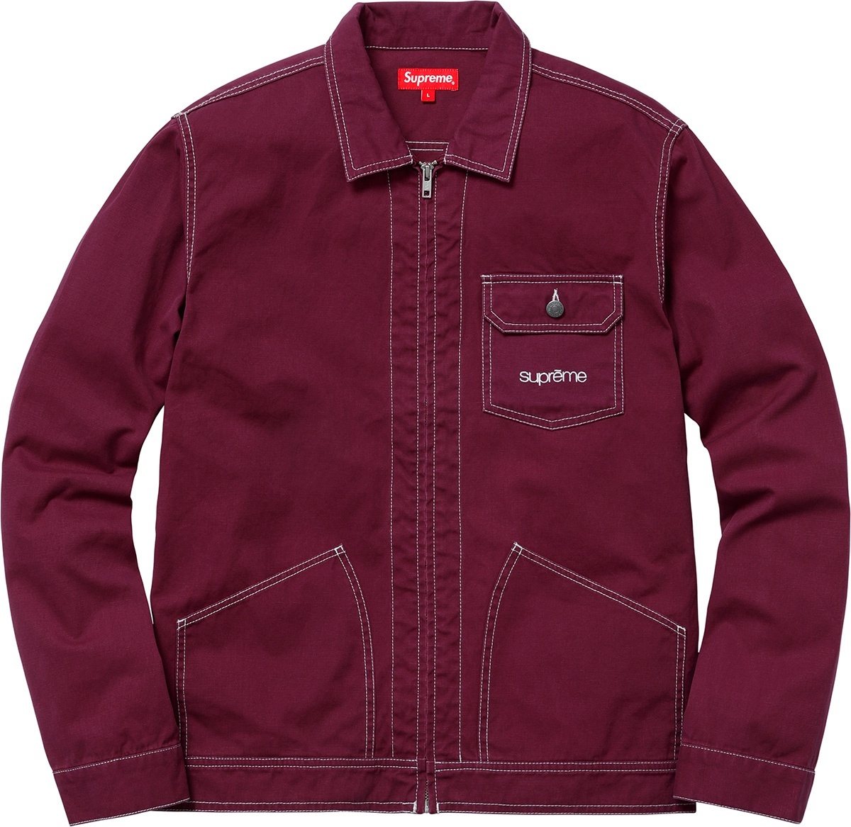 Contrast Stitch Work Jacket view 7